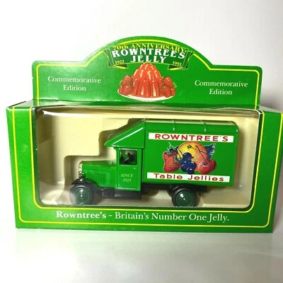 VINTAGE 1993 LLEDO 70th ANNIVERSARY ROWNTREES JELLY 1930 MORRIS DIECAST VAN NIB - Image 1 of 3