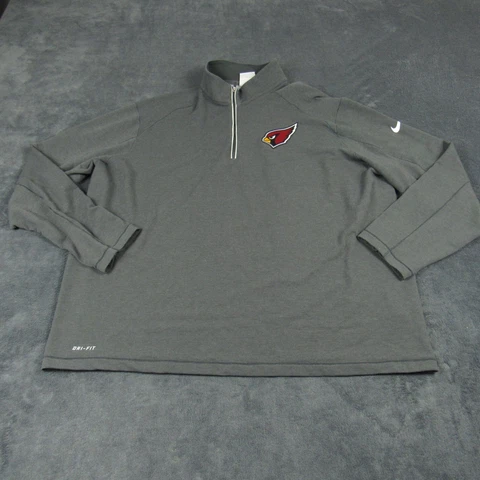 Arizona Cardinals Sweater Mens 3XL XXXL Gray On Field Football Dri Fit Nike Cover