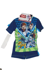 Star Wars Clone Wars 4 Piece Pajama Set 4 Boys New - Picture 1 of 4