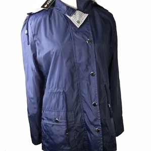 Chaqueta de Lluvia FISOUL Mujer AZUL MARINO Talla Mediana Impermeable con Capucha, Ligera - Imagen 1 de 9
