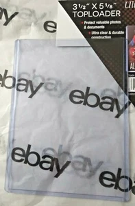 1-LARGE Ultra Pro Hard Plastic Toploader Protector for SEALED PROMO/Vaccine Card - Picture 1 of 12