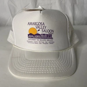 VTG Amargosa Valley Saloon Death Valley Nevada Trucker Hat Snapback Desert Wear - Picture 1 of 10