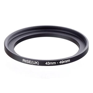 Camera 43mm Lens to 49mm Accessory Step Up Adapter Ring 43mm-49mm Black - Picture 1 of 4