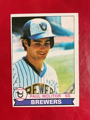 Paul Molitor Topps Donruss Fleer MLB " YOU PICK " Brewers Blue jays Twins - Image 1 of 4