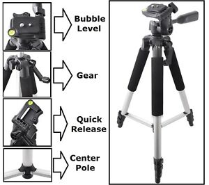 Tripod Pro Series 57" With Case For Canon EOS Rebel T2i 40D 50D 1000D T1i 500D