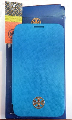 Funda para teléfono Samsung Galaxy S4 de cuero turquesa Tory Burch Foto 1 de 4