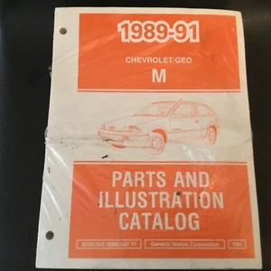 1989-91 CHEVROLET/GEO(M) PARTS & ILLUSTRATION CATALOG (SEALED UNOPENED) - Picture 1 of 1