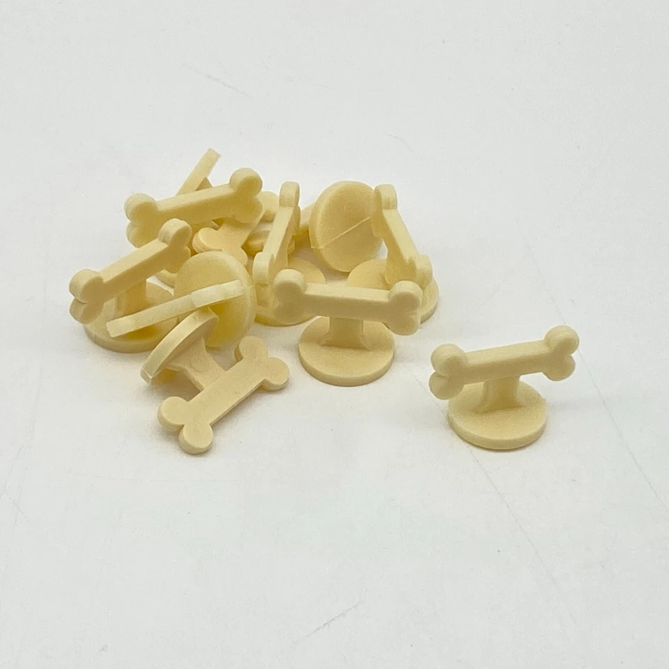 Monopoly Buildings 10 piezas de repuesto crema para huesos de perro Pug Opoly Foto 1 de 1