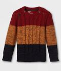Toddler Boys' Adaptive Cable Pullover Sweater - Cat & Jack 4T NWT $10.95