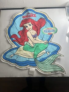 Vintage Disney On Ice The Little Mermaid Ariel flag pennant, 17.5”x15” 1998 - Picture 1 of 5