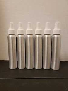 4oz Aluminum Bottle With Spray Top Pack Of 6 Brand New - Picture 1 of 5