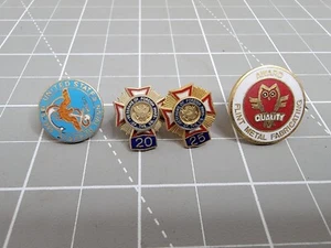Pins Medals Lot of (4) United States Naval Reserve 1965 Copper Tone - Picture 1 of 11