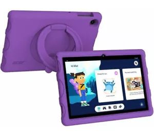 Acer 10.1" 32GB Kids Tablet Android 13 - Bundled w/ Purple Bumper Case - - Picture 1 of 3