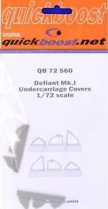 Quickboost 1/72 resin Defiant Mk.I undercarriage covers for Airfix - QB72560 - Picture 1 of 2