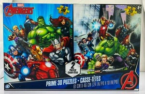 Marvel Avengers Prime 3D zwei Puzzles à 500 Teile 24 x 18 Zoll ~ - Bild 1 von 2