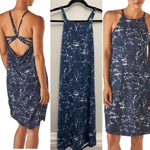 Patagonia Athleisure blau Träger Rücken integrierter BH Sliding Rock Kleid XS - Bild 1 von 12