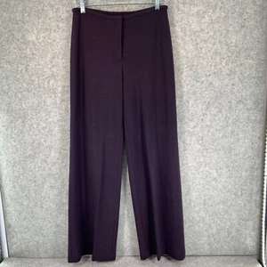 Eileen Fisher Womens Wool Blend Ponte Knit Trouser Pant Plum Purple Size Small - Picture 1 of 9