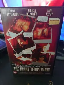 THE RIGHT TEMPTATION - BIG BOX EX RENTAL VHS - KIEFER SUTHERLAND - DANA DELANY - Picture 1 of 6
