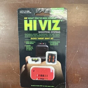 HIVIZ Interchangeable Front and Rear Target Sights for Glock GLT178 Fast Ship-G6 - Picture 1 of 4