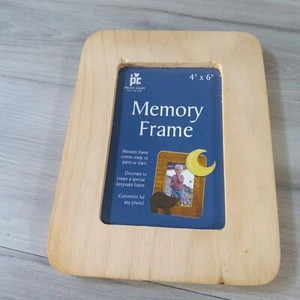 Marco de memoria de madera artesanal Provo 4"" X 6"" pintura lista para fotos retrato paisaje - Imagen 1 de 9