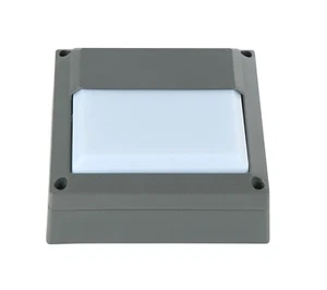 Modern LED Wall Light Square Bulkhead Half Moon Eyelid IP65 Outdoor G9 Fitting - Picture 1 of 3