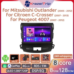 Car Radio for Mitsubishi Outlander Citroen C-Crosser Peugeot 4007 2005 - 2012 4G - Picture 1 of 40