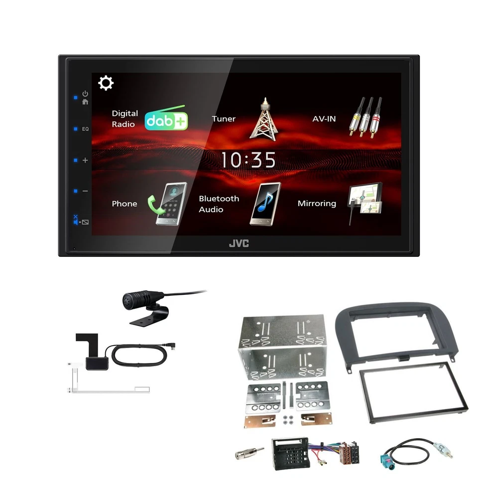 JVC KW-M180DBT 2DIN DAB+ Autoradio für Mercedes Benz SL Roadster 2001-2011  - Bild 1 von 4