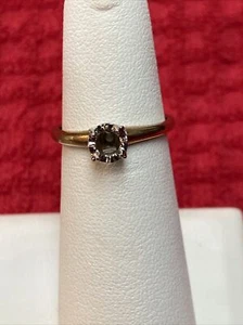 NEW NOS VINTAGE ORANGE BLOSSOM 14KT ILLUSION SEMI MOUNT RING 4MM GVTM-3 - Picture 1 of 6
