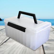 Fishing Box 52 Compartments Fishing Tackle Box for Angling Lovers (White)