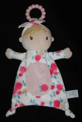 Manta de seguridad Douglas Baby Floral Muñeca Lovey Mordedor Peluche Rosa Vera Foto 1 de 3