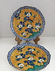 Kutani by Takahashi San Francicso Dinner Plate 10" dia. Lot of 2 Hand Decorated - Picture 1 of 5