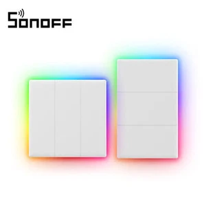 SONFF T5 Smart Full Touch Wandschalter 86 Typ LED Lichtschalter 1/2/3 Gang Stimme - Bild 1 von 36