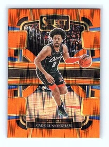 2023-24 Panini Select orange flash prizm Cade Cunningham ( Detroit Pistons ) #26 - Picture 1 of 2