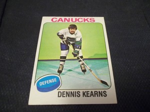 1975-76 OPC O-Pee-Chee #188 Dennis Kearns Canucks - nrmtmt/mint