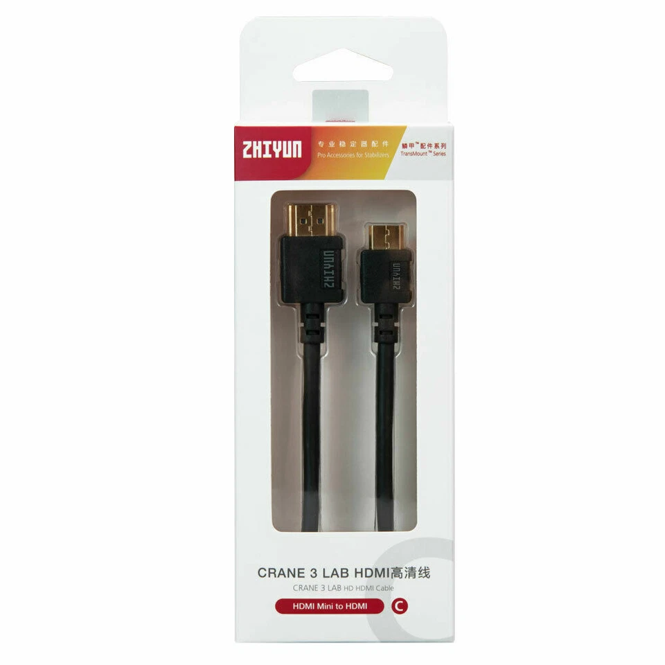 Zhiyun HD HDMI Cable C (HDMI Mini to HDMI) for Crane 3 Lab, Weebill S - Image 1 of 1
