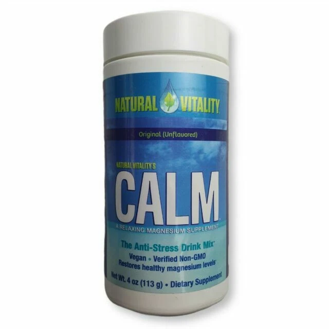 Natural Vitality Calm Magnesium Supplement Drink Mix Original 4oz