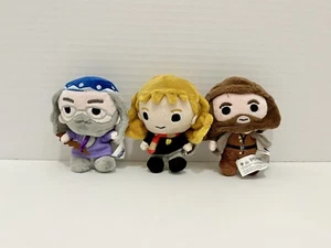 Harry Potter Mini Plüsch Set Dumbledore Hagrid Hermine 4 Zoll Clawee Exklusiv Neu - Bild 1 von 5