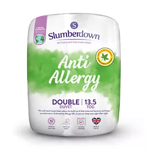 Slumberdown Anti Allergy, Anti Bacterial 13.5 Tog Winter Warm Duvet, Double - Picture 1 of 6