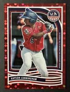 2024 Panini Stars and Stripes - (Kayson Cunningham) Red 138/199 (Diamondbacks) - Picture 1 of 3