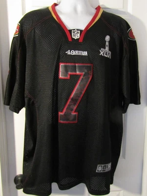 NFL Superbowl XLVII Black, Red & Gold 49ER #7 Jersey (Size 44 or L) - Image 1 of 4