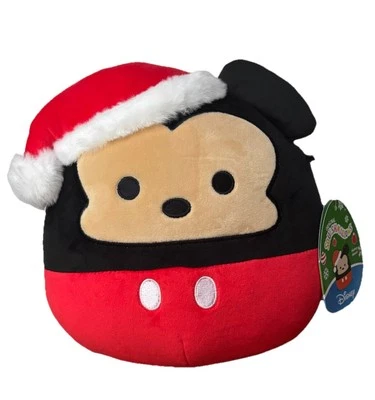 NWT Squishmallow 10" Mickey Mouse Santa Hat - Disney New in Original Bag NEW ! - Image 1 of 2