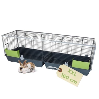 GARPET Kaninchenkäfig XXL Indoor Kaninchenstall 160 Meerschweinchen Käfig Hasenkäfig