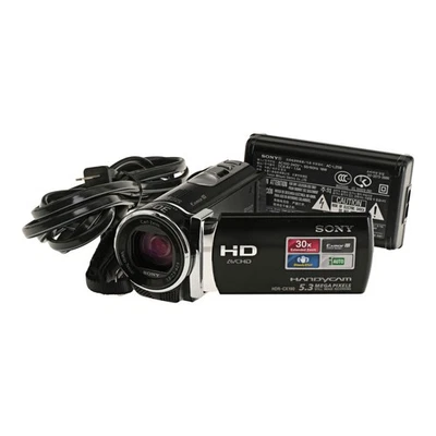 Sony Handycam HDR-CX190 SDXC High Definition Digital Camcorder Black - Image 1 of 4