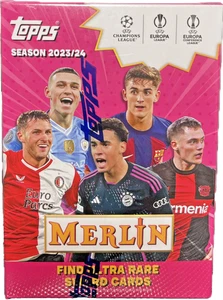 2023-24 Topps Merlin UEFA Soccer Champions League Blaster Box UCC - Sealed - Picture 1 of 9