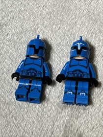 Lot Of 2 LEGO Star Wars Senate Commando Captain Minifigure Sw0613 And Sw0614
