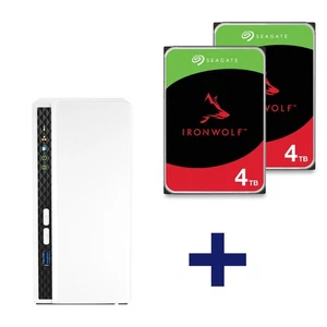 QNAP TS-233 & 8TB IronWolf NAS Bundle - Bild 1 von 5