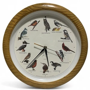 National Audubon Society Quarz Holzimitat Vintage Singvogel Wanduhr getestet - Bild 1 von 12