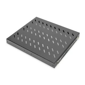 DIGITUS Professional 1HE Ausziehbarer 19" Fachboden 483x368 mm Netzwerk Schwarz - Bild 1 von 6