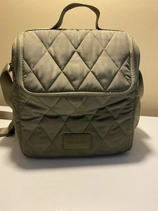 vera bradley crossbody Insulated Lunch Bag Cooler Green Quilted Bag Tote - Picture 1 of 5