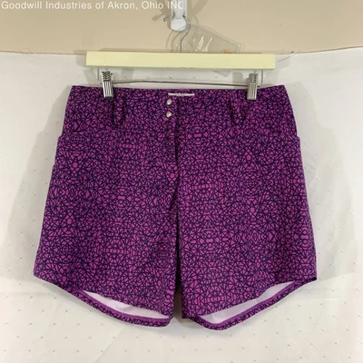Pantalones cortos de golf Adidas morados para mujer nuevos con etiquetas, talla 6 Foto 1 de 3